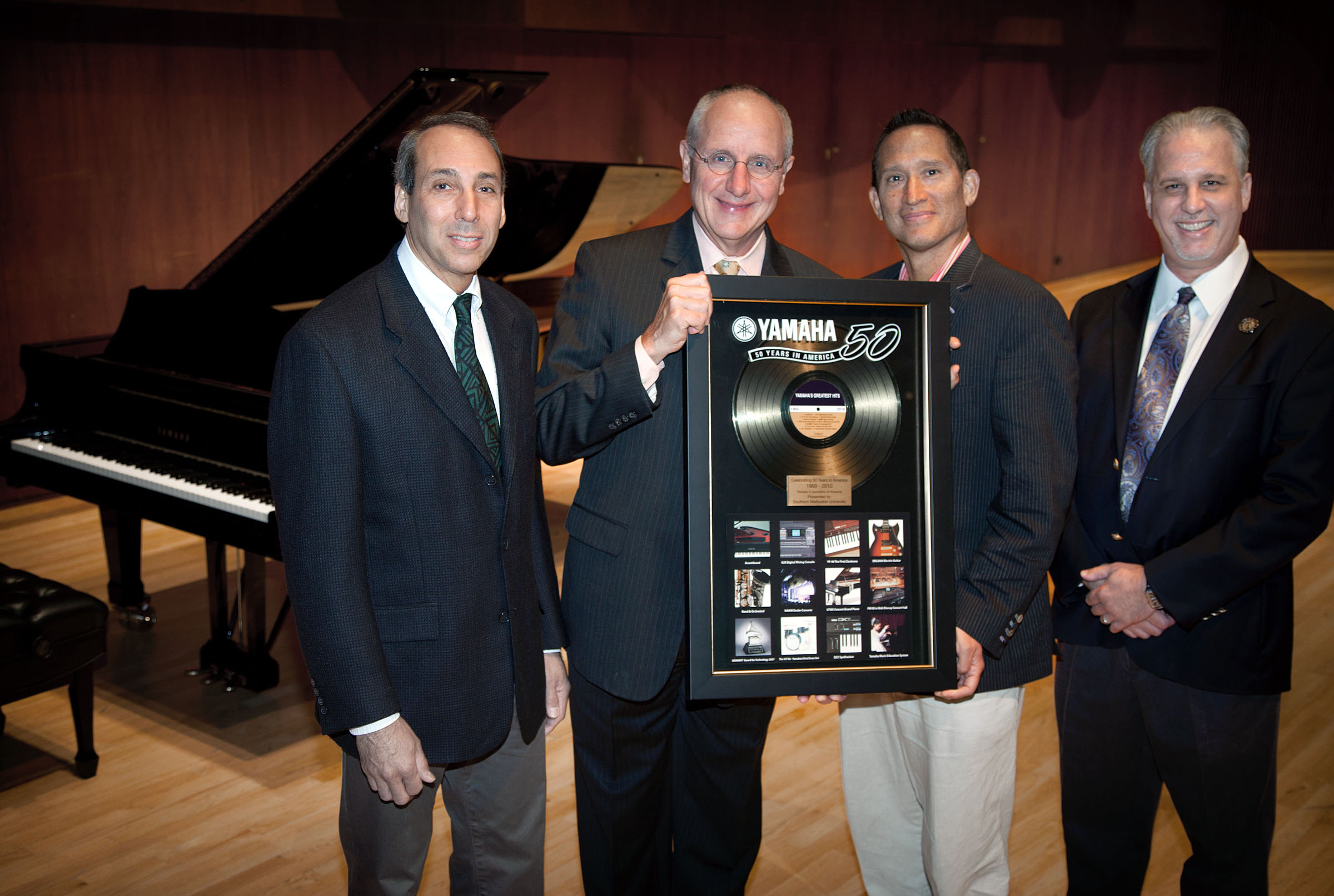 Pictured left to right are Fred Kleid, Sam Holland, Jose Bowen, and Michael Inman. Photographer was Kim Ritzenthaler.